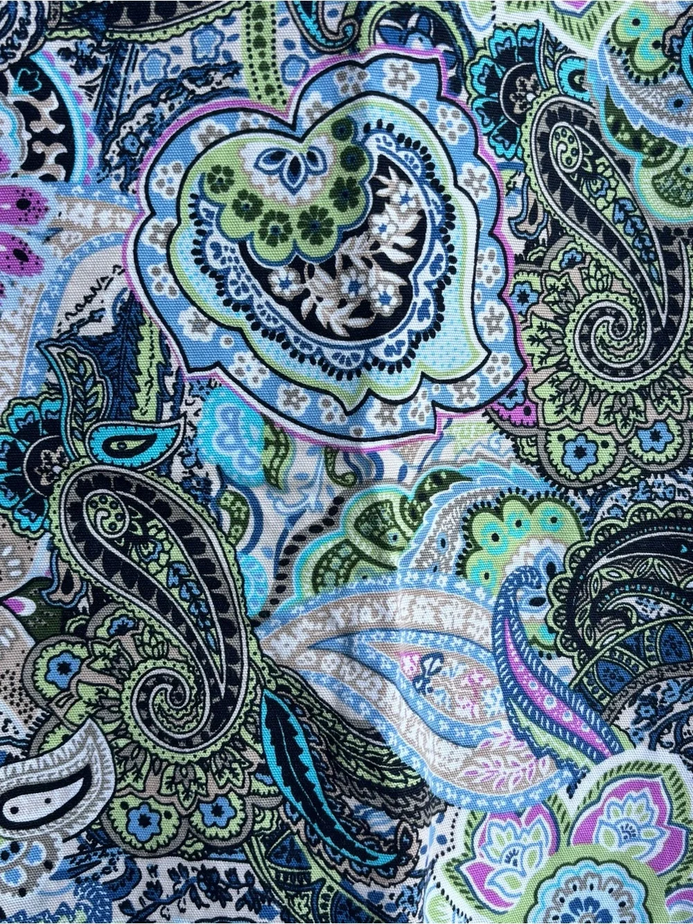 Talbots Paisley Pencil Skirt - Green, Blue, Pink